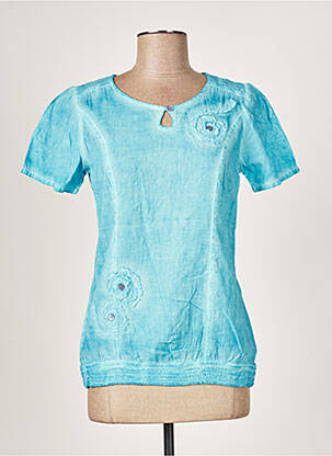 Top manches courtes manches courtes bleu JAC JAC femme