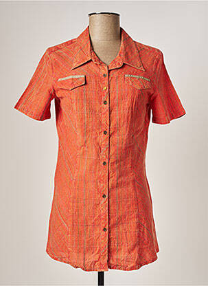 Chemisier manches courtes manches courtes orange JAC JAC femme