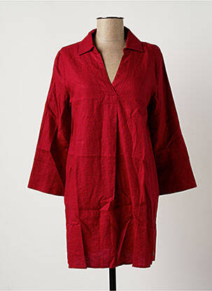 Tunique manches longues rouge YEST pour femme