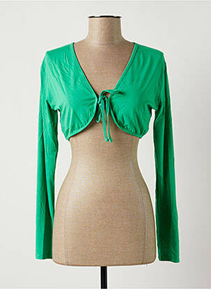 Boléro vert MANKOË pour femme