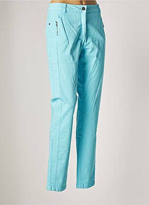 Pantalon droit bleu PAZ TORRAS pour femme
