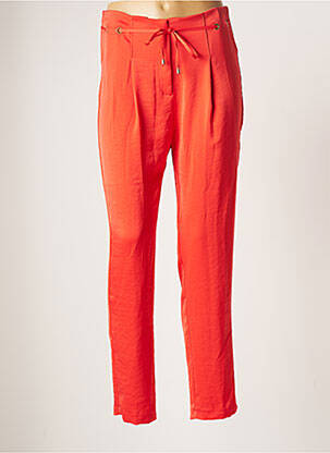 Pantalon droit orange PAZ TORRAS pour femme