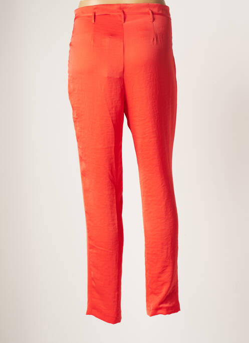 Pantalon droit orange PAZ TORRAS pour femme