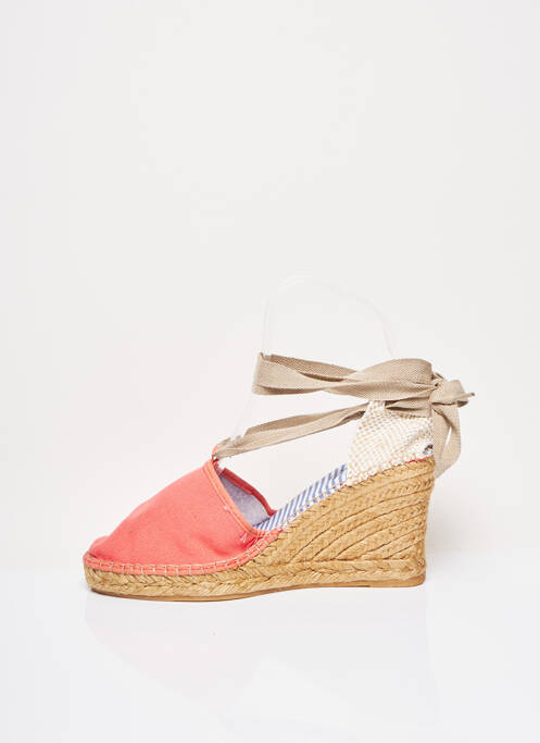 Espadrilles orange NICOLE pour femme