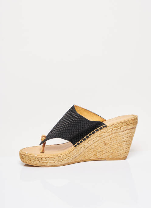 Espadrilles noir L'ESPADRILLE DE NICOLE pour femme