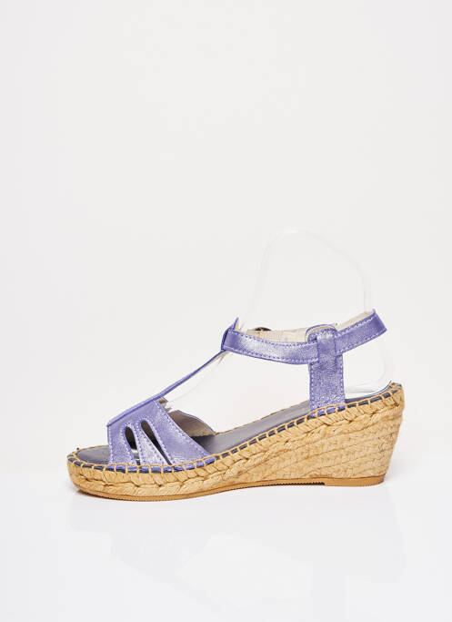Espadrilles violet L'ESPADRILLE DE NICOLE pour femme