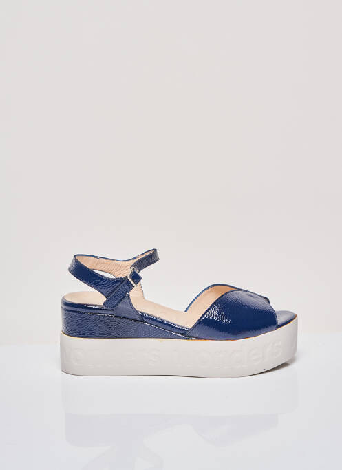 Sandales/Nu pieds bleu WONDERS pour femme