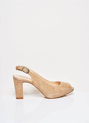 Sandales/Nu pieds beige UNISA pour femme