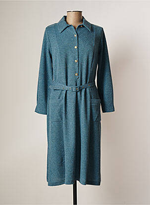 Robe mi-longue bleu ISA COUTURE pour femme