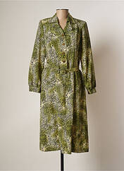 Robe mi-longue vert FRANCOISE pour femme seconde vue