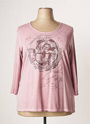 T-shirt rose FRANK WALDER pour femme seconde vue