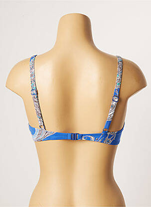 Haut de maillot de bain stretch bleu EMPREINTE femme