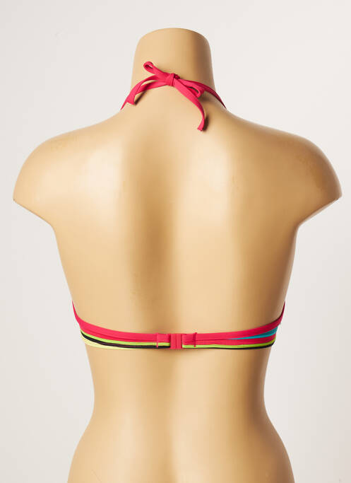 Haut de maillot de bain stretch haut soutien-gorge push-up bleu CHERRY BEACH femme