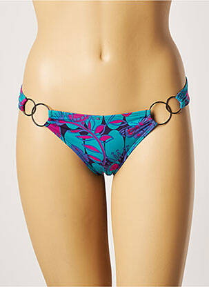 Bas de maillot de bain imprimé fantaisie culotte bleu AUBADE femme