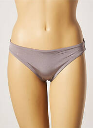 Bas de maillot de bain effet matière satinée culotte gris MARYAN MEHLHORN femme