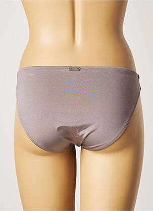 Bas de maillot de bain effet matière satinée culotte gris MARYAN MEHLHORN femme