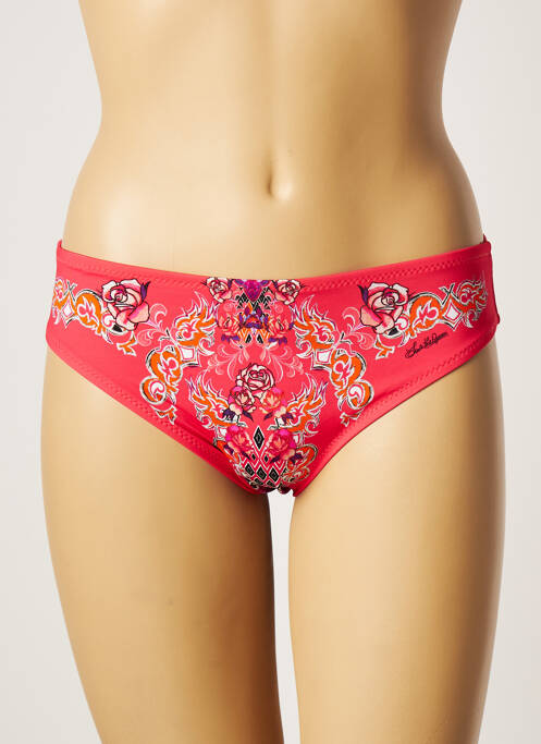 Bas de maillot de bain imprimé fantaisie culotte rose SAVE THE QUEEN femme