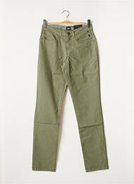 Pantalon droit stretch taille normale vert DELAHAYE homme