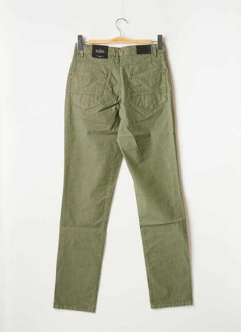 Pantalon droit stretch taille normale vert DELAHAYE homme