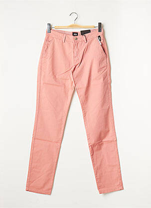 Pantalon chino stretch taille normale rose DELAHAYE homme
