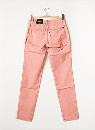 Pantalon chino stretch taille normale rose DELAHAYE homme