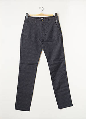 Pantalon chino imprimé imprimé prince de galle taille normale bleu DELAHAYE homme