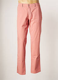 Pantalon chino stretch taille normale rose DELAHAYE homme