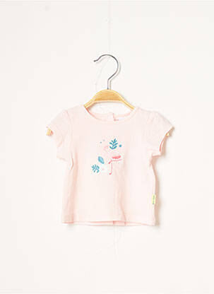 T-shirt rose P'TIT BISOU pour fille