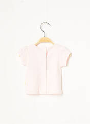 T-shirt rose P'TIT BISOU pour fille seconde vue