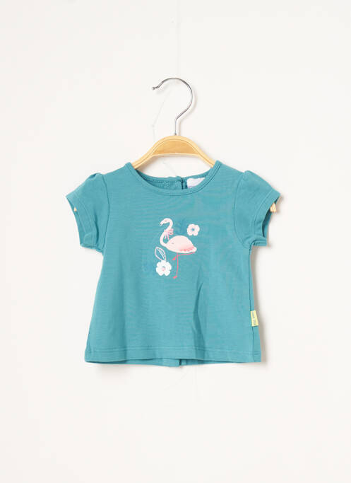 T-shirt bleu P'TIT BISOU pour fille