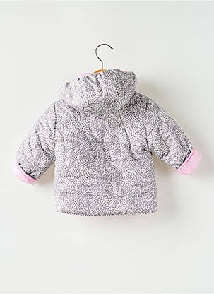 Doudoune a capuche a capuche rose 3 POMMES fille