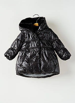 Doudoune a capuche a capuche noir 3 POMMES fille