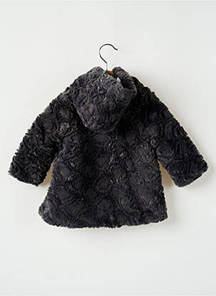 Manteau court a capuche a capuche gris 3 POMMES fille