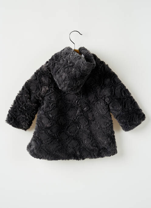 Manteau court a capuche a capuche gris 3 POMMES fille
