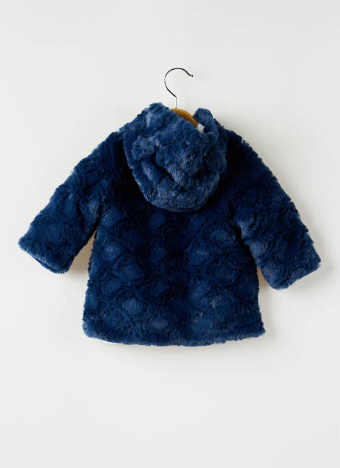 Manteau court bleu 3 POMMES pour fille