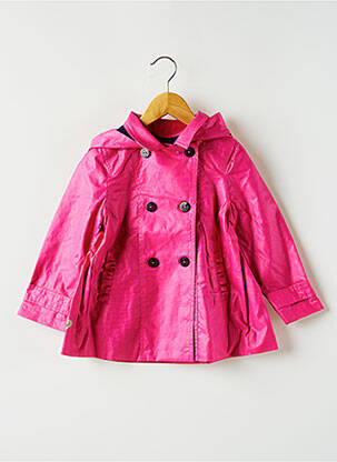 Manteau long rose CATIMINI pour fille