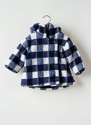 Manteau court a capuche a capuche bleu JEAN BOURGET fille