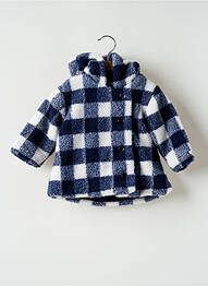 Manteau court a capuche a capuche bleu JEAN BOURGET fille