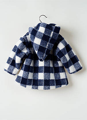 Manteau court a capuche a capuche bleu JEAN BOURGET fille