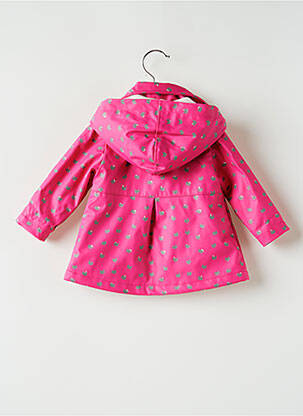 Imperméable a capuche a capuche rose 3 POMMES fille
