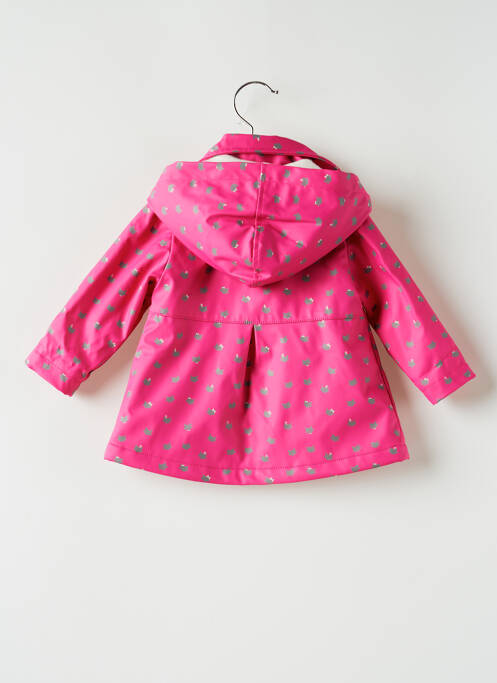 Imperméable a capuche a capuche rose 3 POMMES fille