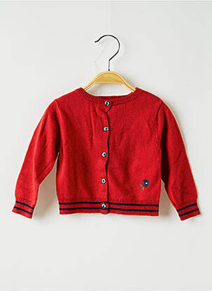 Gilet manches longues rouge ABSORBA fille