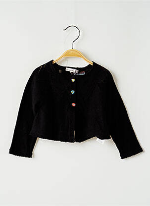 Gilet manches longues noir CATIMINI fille