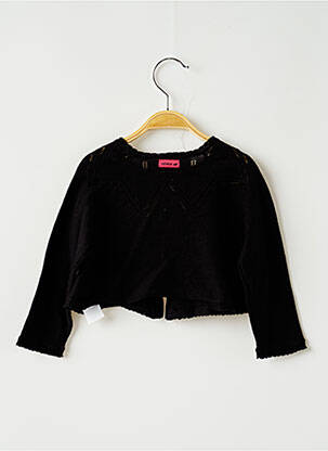 Gilet manches longues noir CATIMINI fille