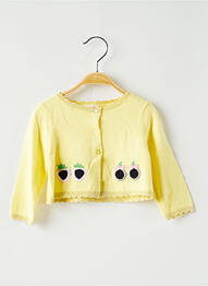 Gilet manches longues jaune CATIMINI fille