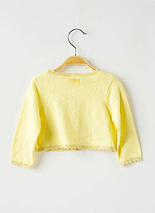 Gilet manches longues jaune CATIMINI fille