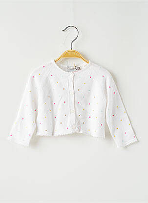 Gilet manches longues blanc CATIMINI fille