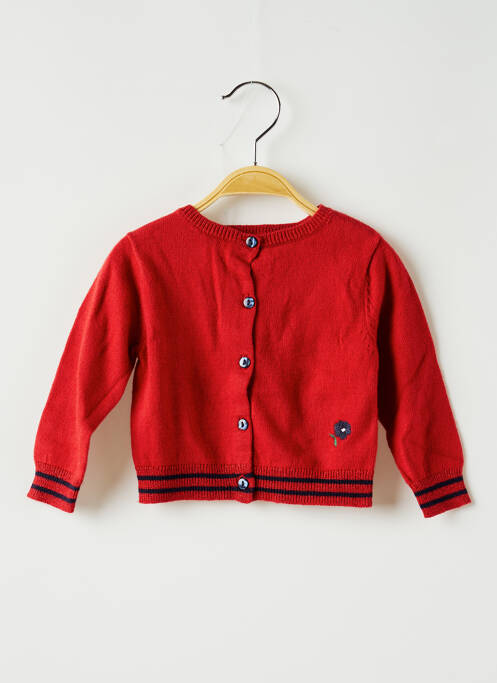 Gilet manches longues rouge ABSORBA pour fille