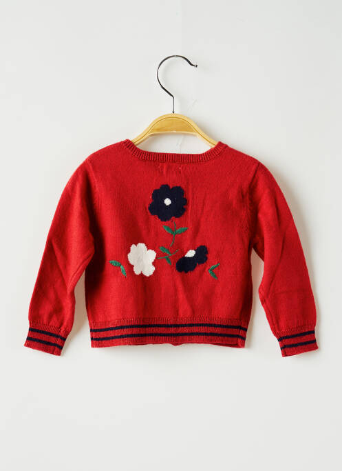 Gilet manches longues rouge ABSORBA pour fille