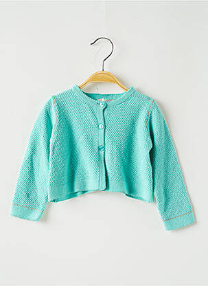 Gilet manches longues vert CATIMINI fille